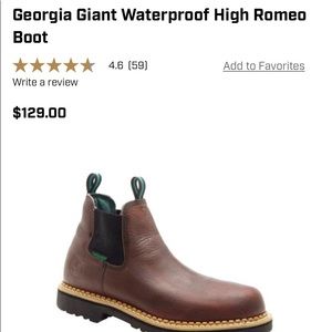 Georgia boot men’s Romeo high size 13